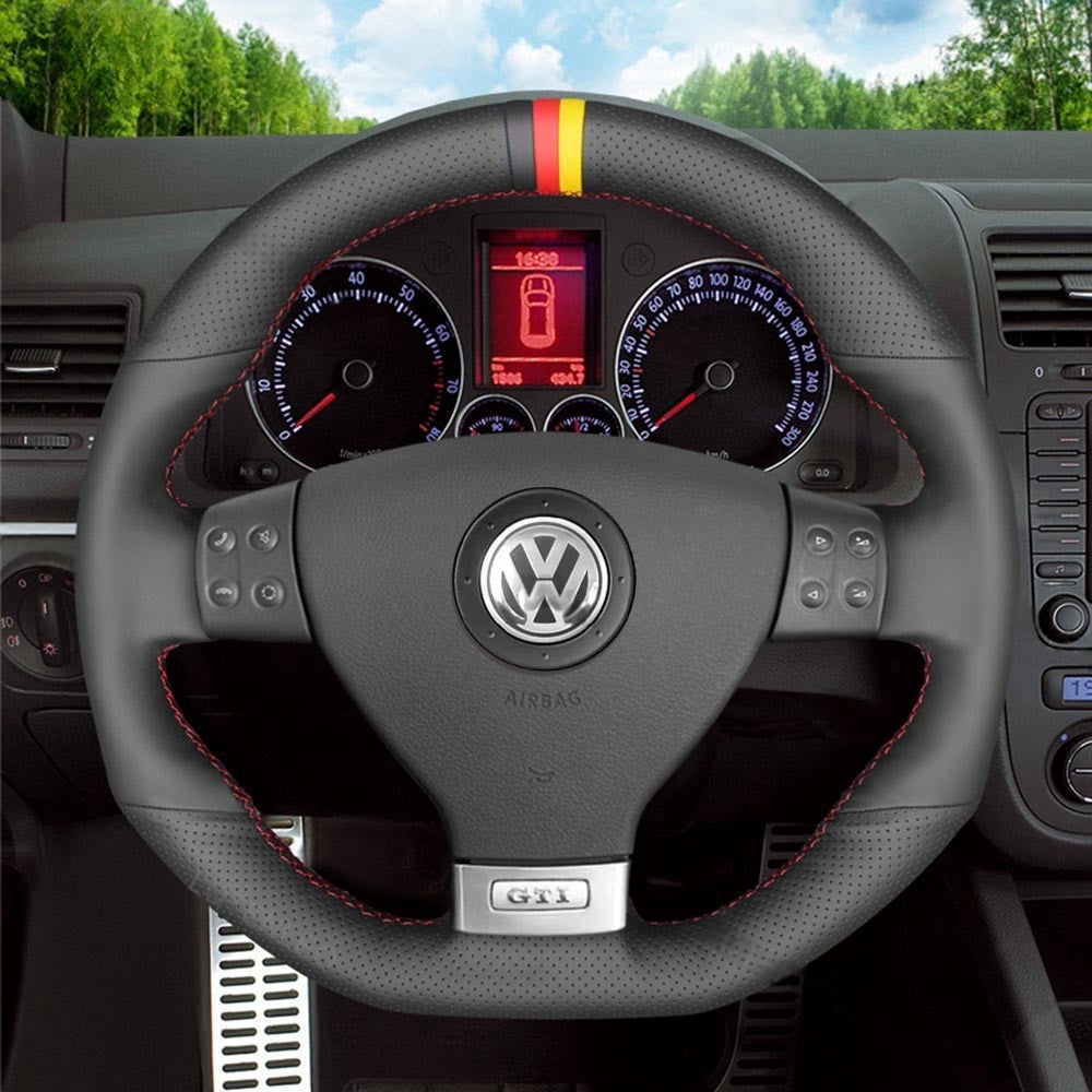 Steering Wheel Cover for Volkswagen Golf GTI 5 V R32 Scirocco Passat Variant Tiguan 2004-2010