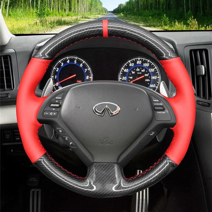 Steering Wheel Cover for Infiniti G25 G35 G37 EX30 EX35 EX37 Q40 Q60 QX50 / Nissan Skyline