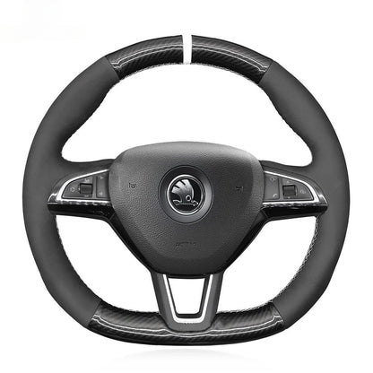 Steering Wheel Cover for Skoda Octavia Fabia Kodiaq Citigo Superb Scala 2015-2019