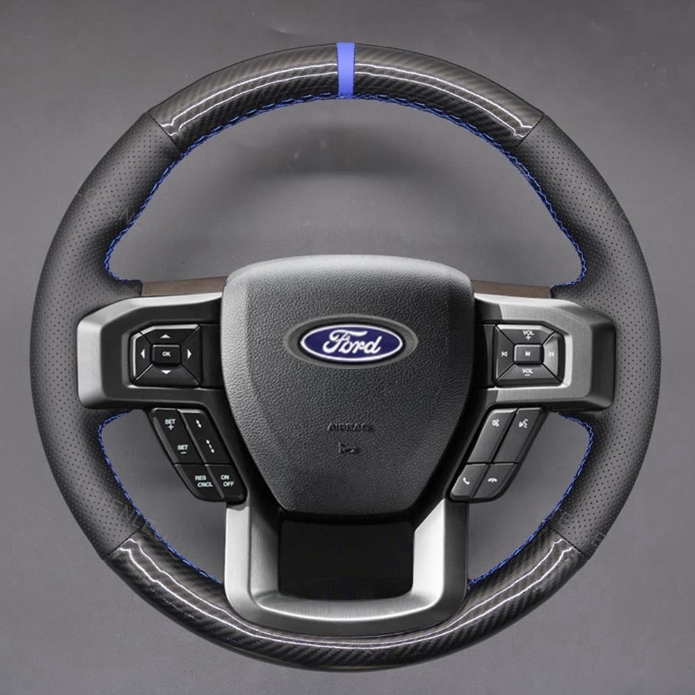 Steering Wheel Cover for Ford F-150 F150 F-250 F250 F-350 F350 F-450 F450 Expedition 2015-2023