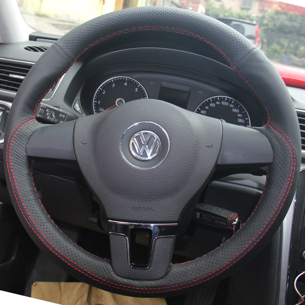 Steering Wheel Cover for Volkswagen VW Passat Sharan EOS Amarok California Caravelle T5 2009-2016