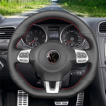 Steering Wheel Cover for Volkswagen VW Golf 6 Polo GTI Scirocco Tiguan Jetta 2009-2018