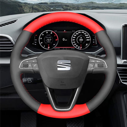 Steering Wheel Cover for Seat Leon 5F Ibiza 6F Alhambra 7N Arona Ateca Tarraco Toledo 2013-2022