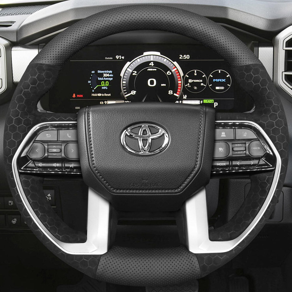 Steering Wheel Cover for Toyota Tacoma Tundra III XK70 Sequoia 4Runner 2022-2026