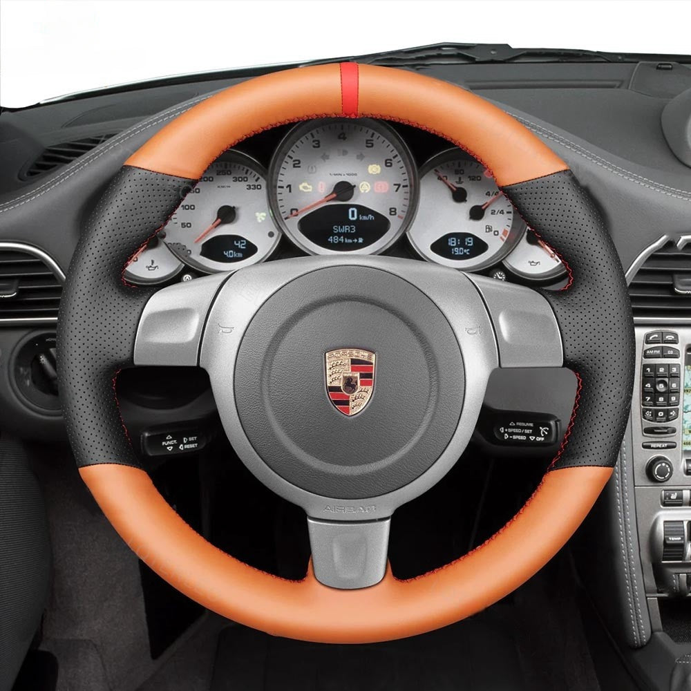 Lenkradbezug für Porsche 911 997 Boxster 987 Cayman 987 2004-2010