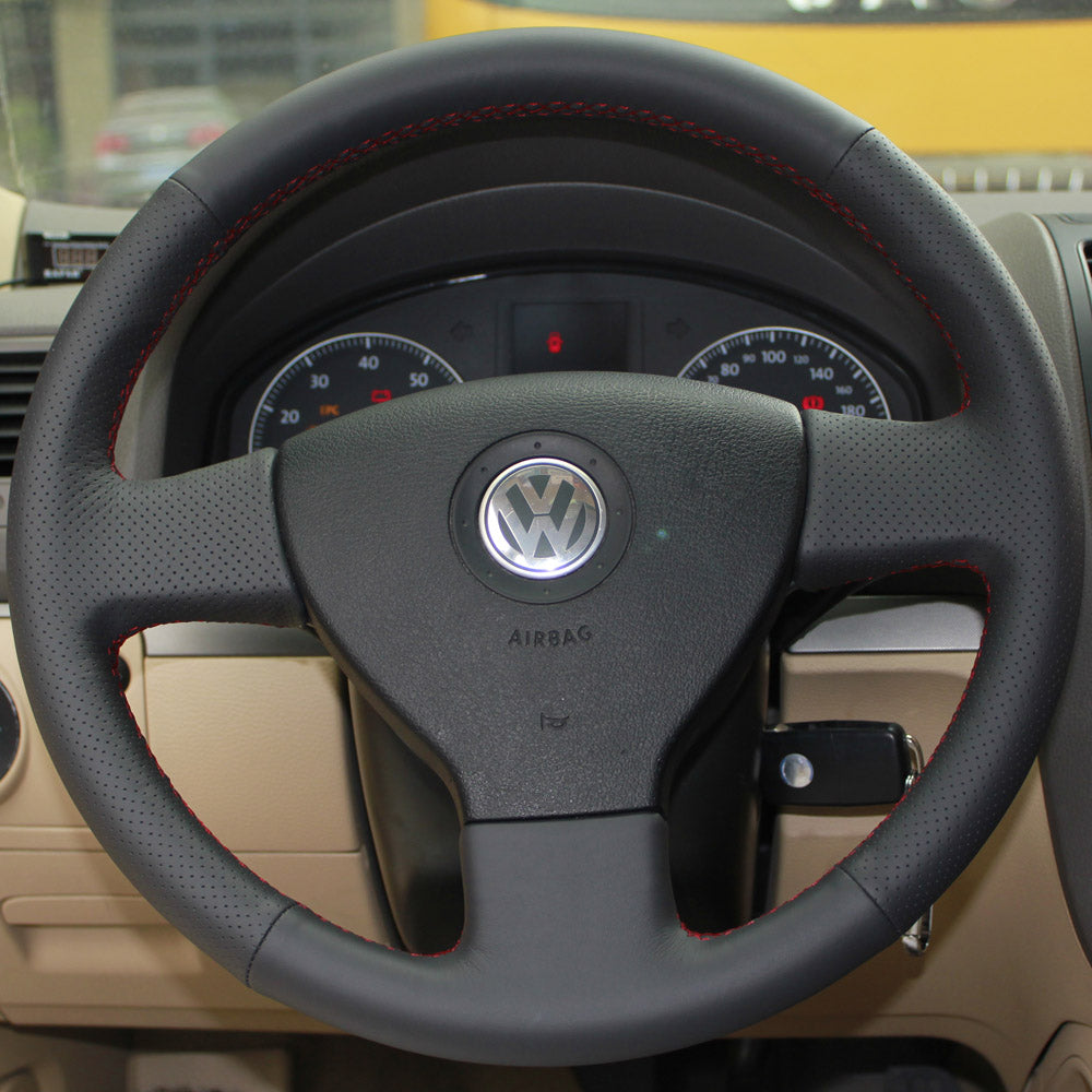Steering Wheel Cover for Volkswagen VW Golf 5 Polo Jetta Tiguan Touran Caddy EOS Rabbit 2003-2010