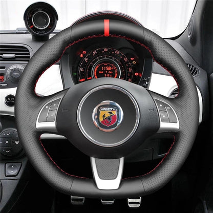 Steering Wheel Cover for Fiat Abarth 500 500C 595 595C 2009-2017