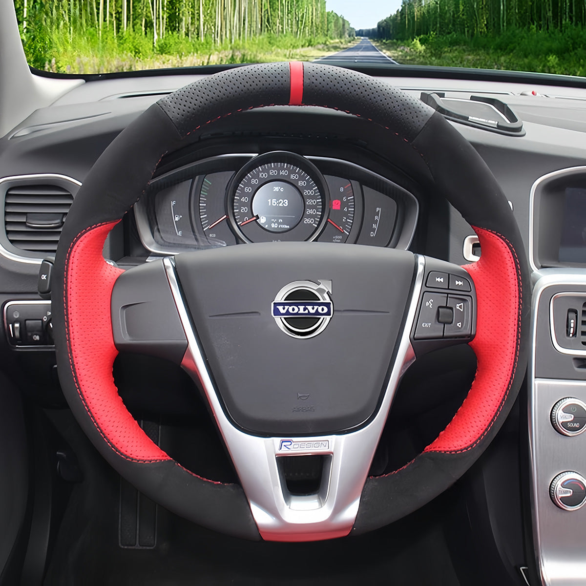 Lenkradbezug für Volvo S60, V40, V60, V70, XC60 2014.