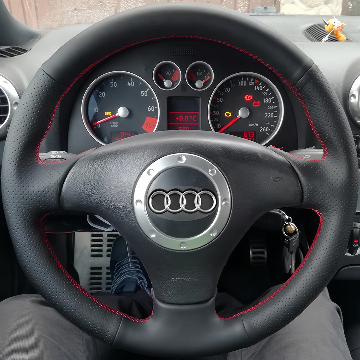 Steering Wheel Cover for Audi A3 A4 S4 TT RS 6 2000-2006