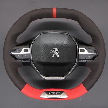 Steering Wheel Cover for Peugeot 208 308 508 SW 2008 3008 5008 Rifter GT/GT Line