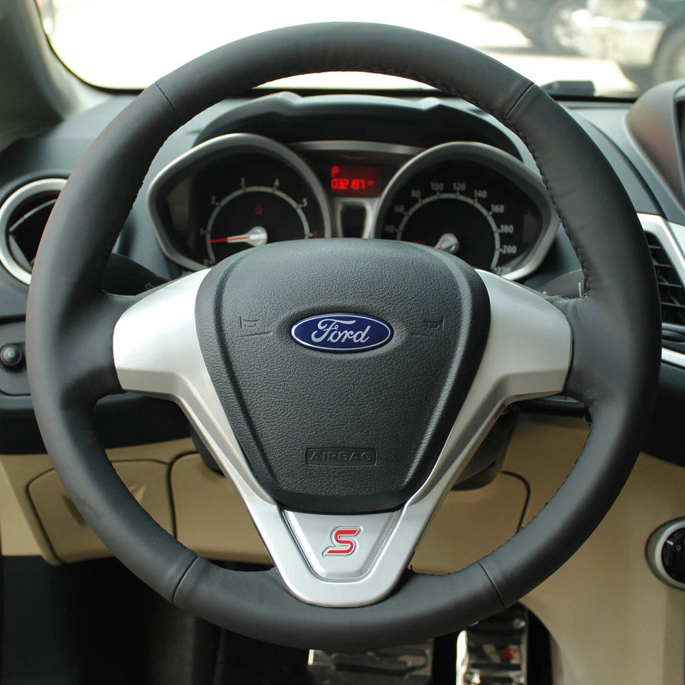 Steering Wheel Cover for Ford MK7 Fiesta VI VII Ecosport B-MAX Ka Tourneo Transit Courier 2008-2024