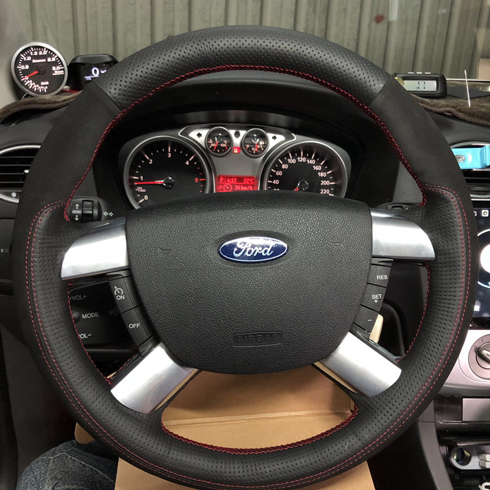 Lenkradbezug für Ford Focus CC C-Max Kuga Tourneo Transit Connect 2004-2013