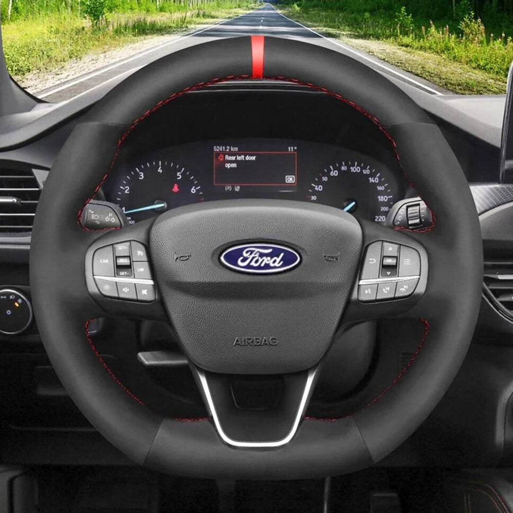 Steering Wheel Cover for Ford Escape Focus Fiesta Kuga Puma ST ST-Line 2017-2025