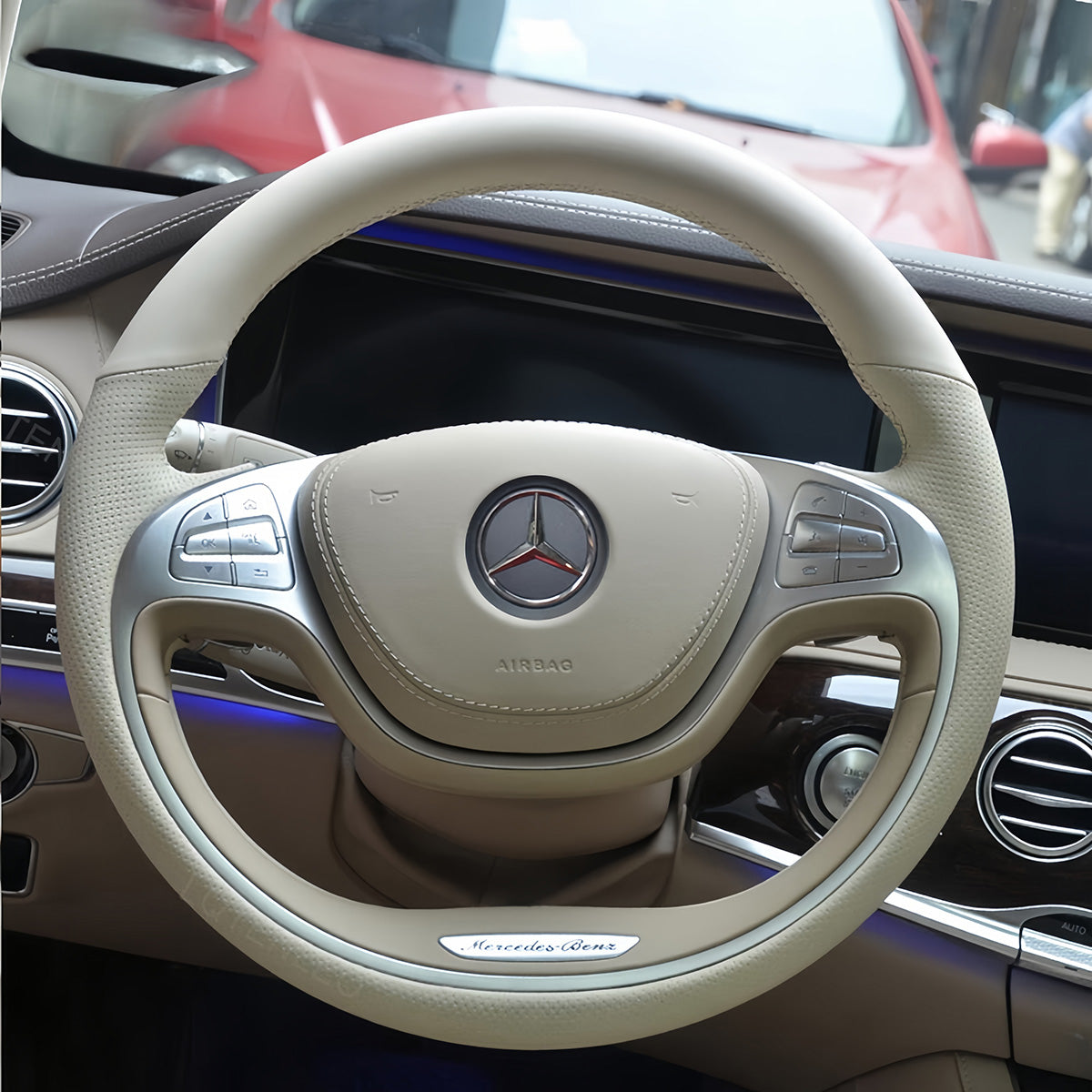 Steering Wheel Cover for Mercedes-Benz S-Class W222 2013-2017