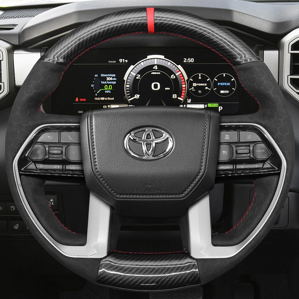Steering Wheel Cover for Toyota Tacoma Tundra III XK70 Sequoia 4Runner 2022-2026