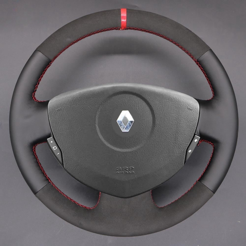 Steering Wheel Cover for Renault Clio Twingo 2 Logan Sandero 1 / Dacia Logan Sandero 2001-2015