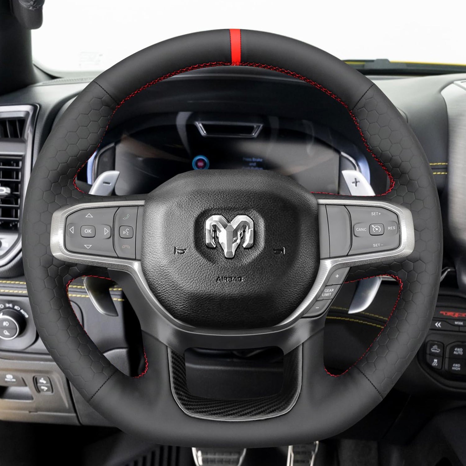 Steering Wheel Cover for Dodge RAM 1500 TRX GT RHO 2021-2025