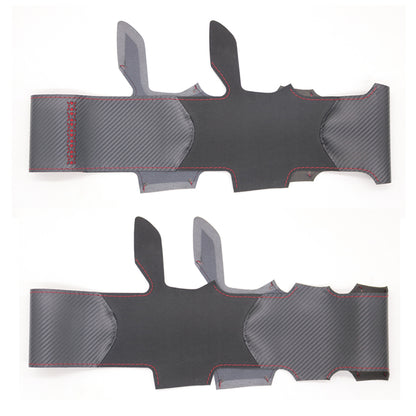 LQTENLEO кожаный замшевый чехол из углеродного волокна, сшитый вручную, чехол на руль автомобиля для Honda Pilot Passport Odyssey 