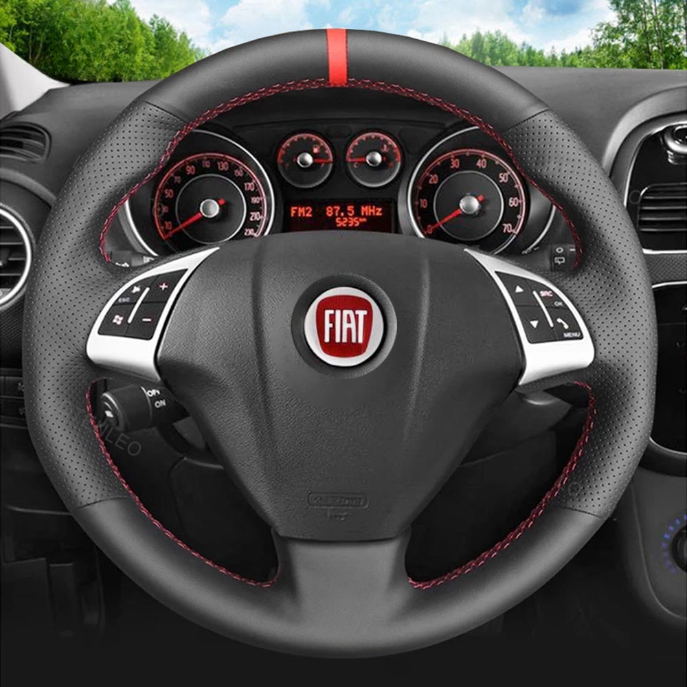 Steering Wheel Cover for Fiat Grande Punto Bravo Linea Qubo Doblo / Opel / Vauxhall Combo