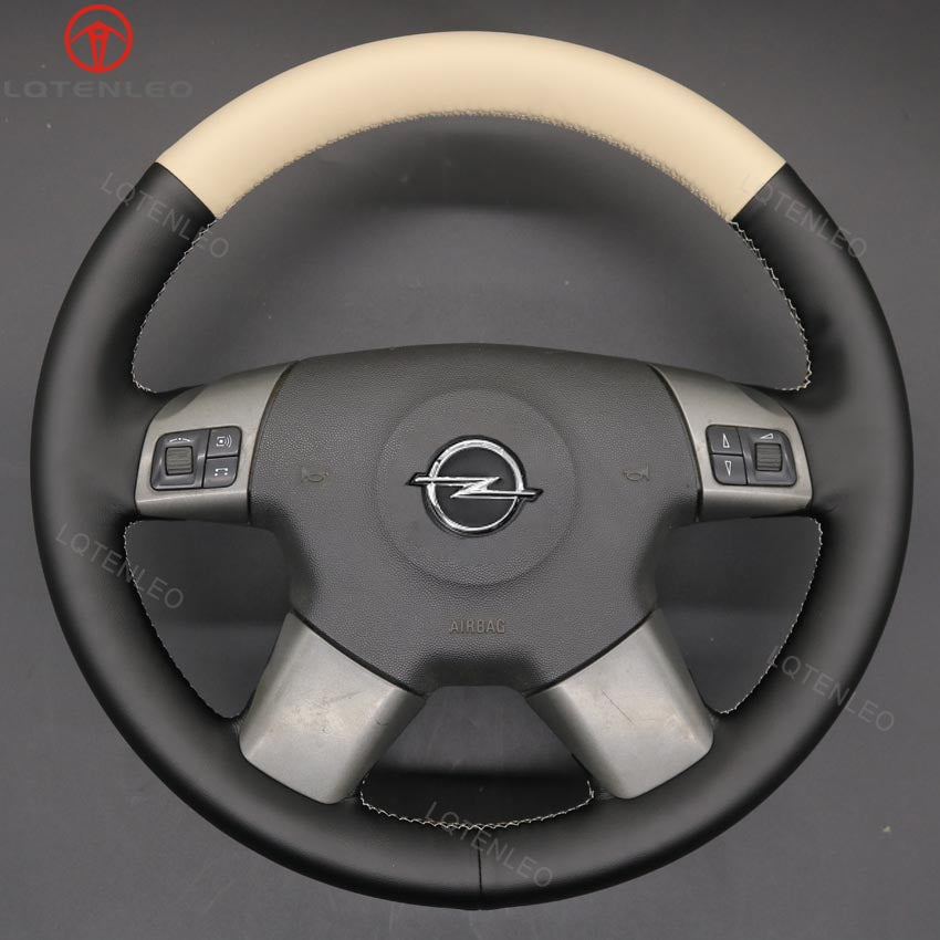 LQTENLEO черный натуральная кожа замша сшитый вручную чехол на руль автомобиля для Opel Vectra C Signum для Vauxhall Vectra C Signum для Holden Vectra 