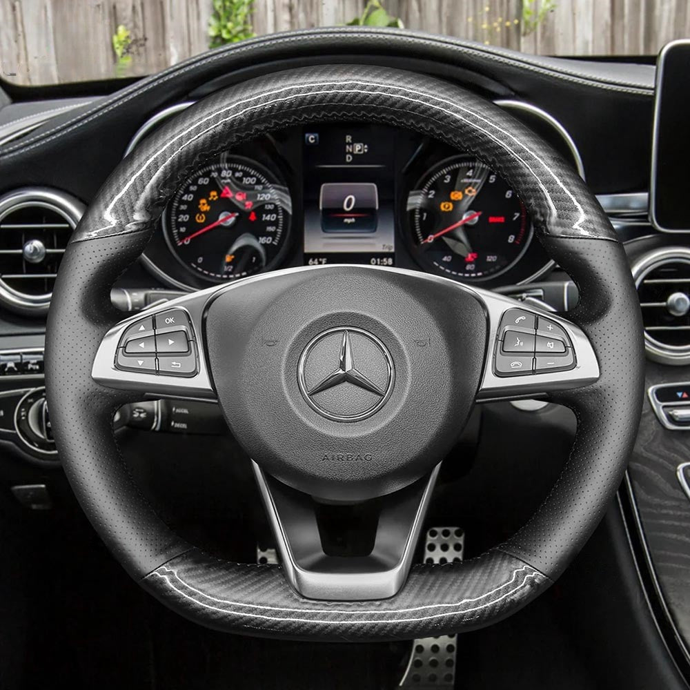 Steering Wheel Cover for Mercedes-Benz W176 W246 W205 C117 C218 X218 W213 X253 C253