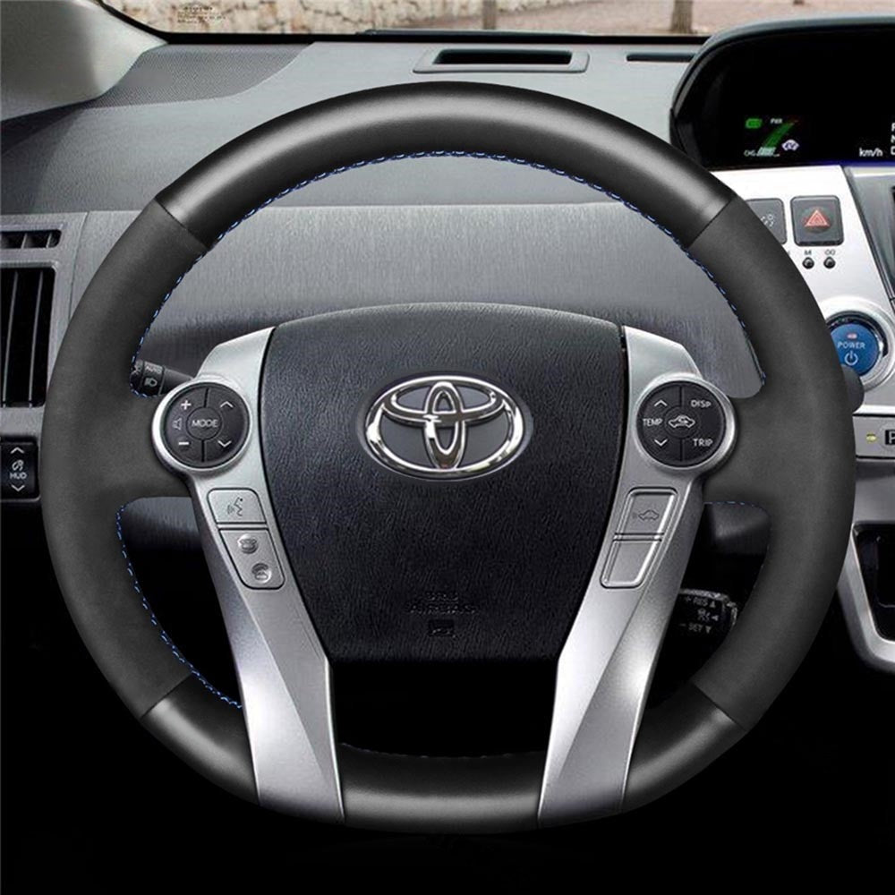 Steering Wheel Cover for Toyota Prius 30 XW30 Prius+ Prius C Prius V Aqua 2009-2020