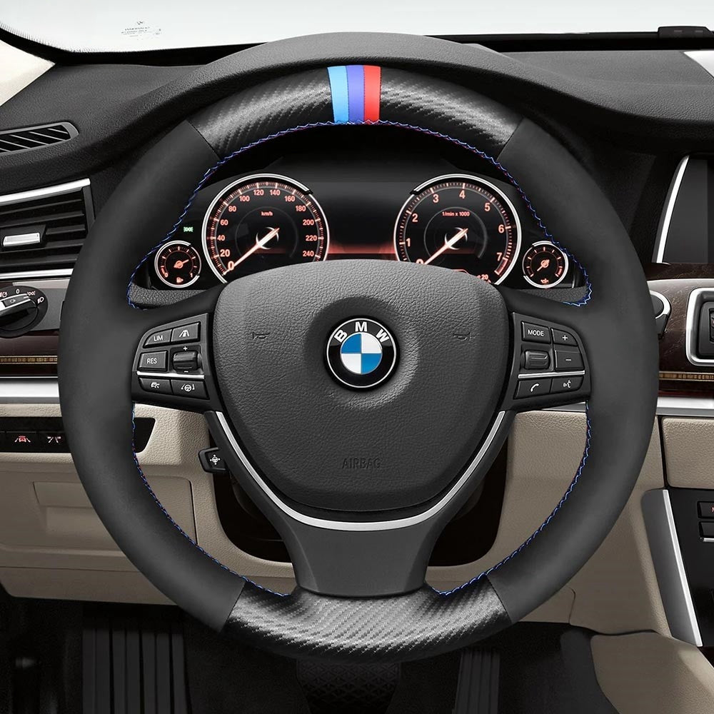 Steering Wheel Cover for BMW 5 Series F10 F11 F07 6 Series F12 F13 F06 7 Series F01 F02