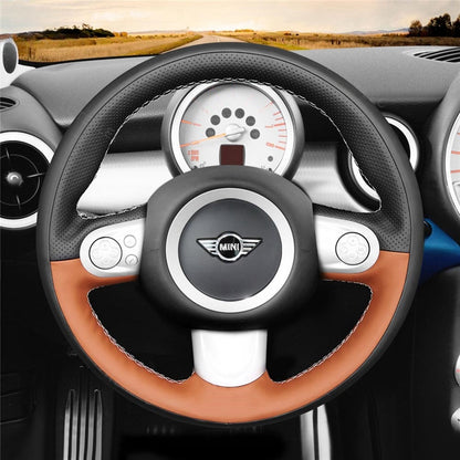 Steering Wheel Cover for Mini R56 R57 Coupe Cooper Clubman Clubvan Convertible Countryman Paceman Roadster Hardtop