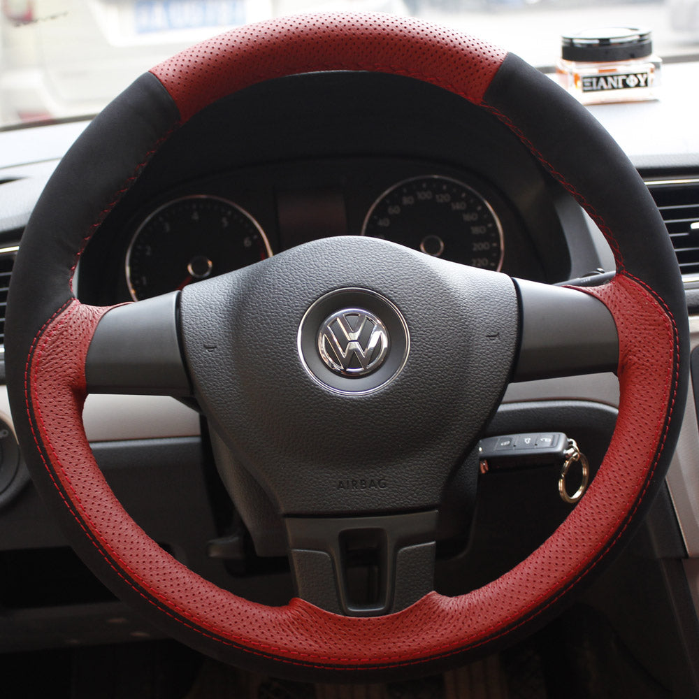 Steering Wheel Cover for Volkswagen VW Passat Sharan EOS Amarok California Caravelle T5 2009-2016