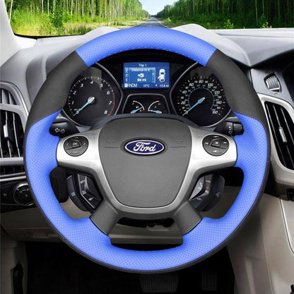 Steering Wheel Cover for Ford Focus III Escape Grand C-Max Kuga 2010-2018