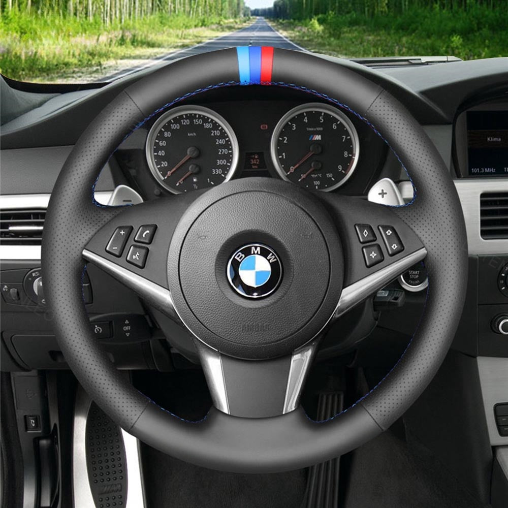 Steering Wheel Cover for BMW 5 Series E60 E61 2003-2010 6 Series E63 E64 2004-2009