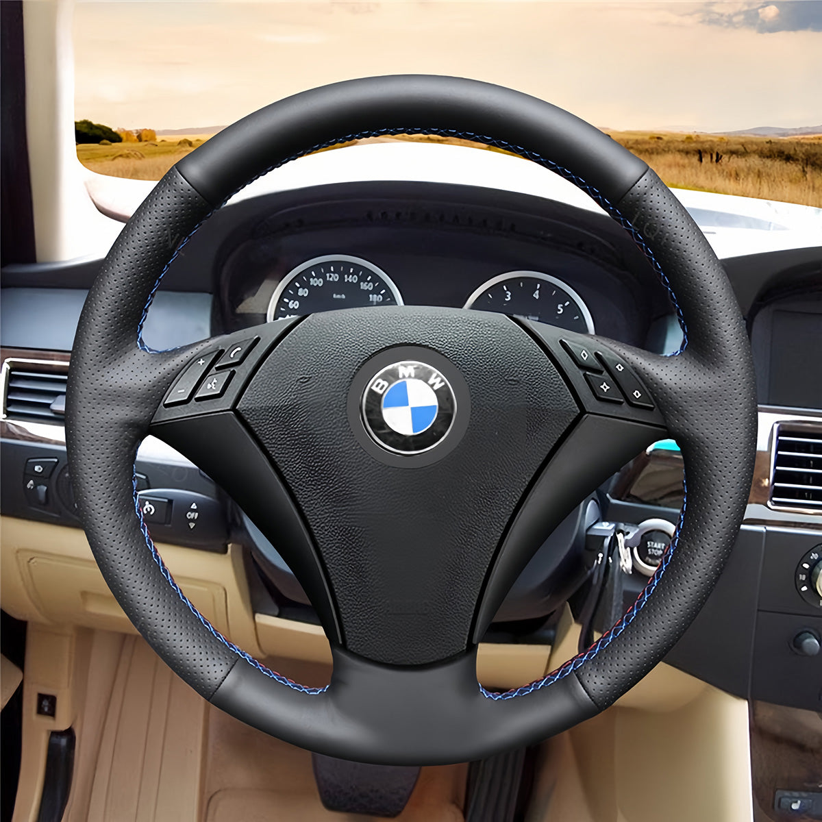 Steering Wheel Cover for BMW 5 Series E60 E61 2003-2010