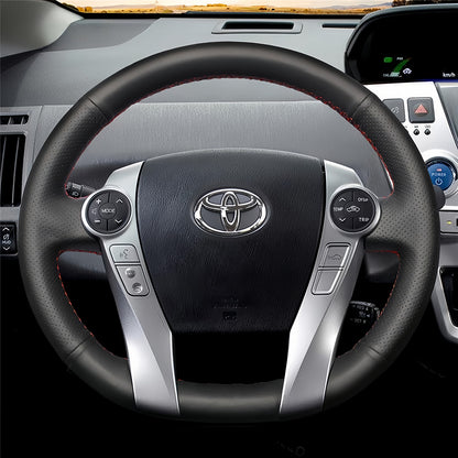 Steering Wheel Cover for Toyota Prius 30 XW30 Prius+ Prius C Prius V Aqua 2009-2020