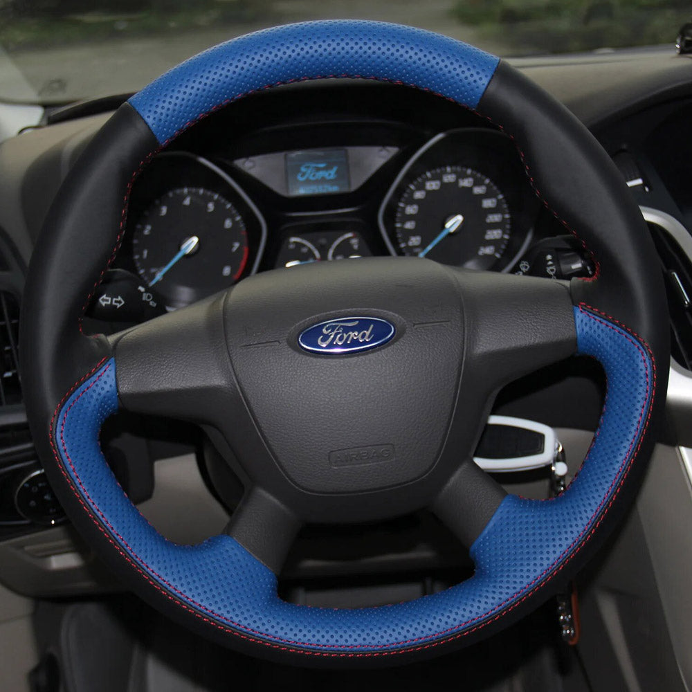 Steering Wheel Cover for Ford Focus III Escape Grand C-Max Kuga 2010-2018