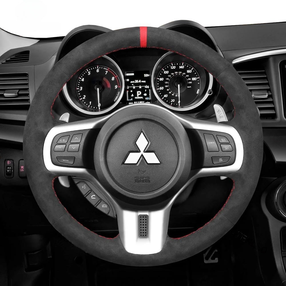 Steering Wheel Cover for Mitsubishi Lancer Evolution EVO 10 X Ralliart 2008-2015