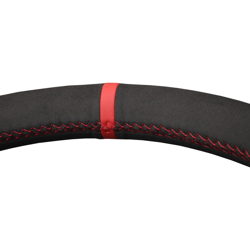 LQTENLEO Black Suede Leather Hand-stitched Car Steering Wheel Cover for GMC Acadia / Canyon/ Terrain - LQTENLEO Official Store