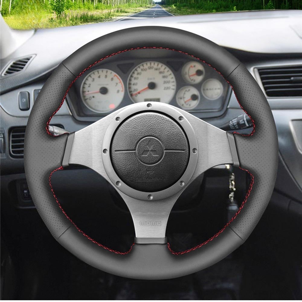 Steering Wheel Cover for Mitsubishi Lancer Evolution EVO 9 IX 8 VIII 7 VII 2001-2007