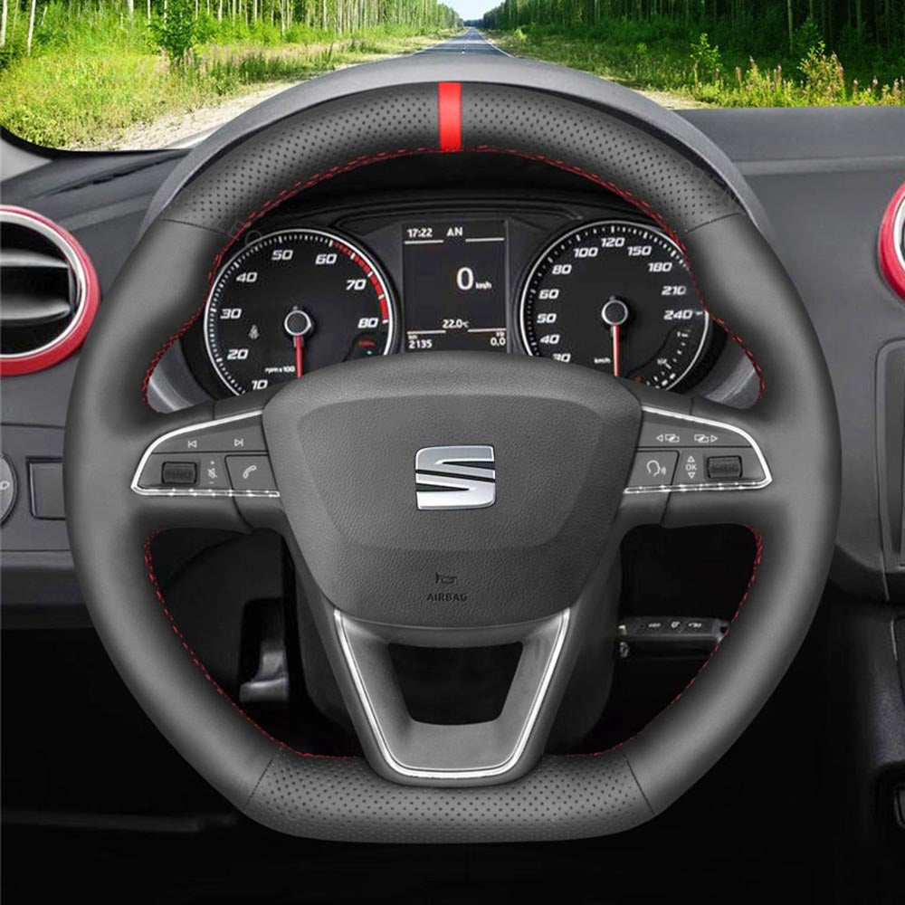 Steering Wheel Cover for SEAT Leon FR CUPRA Ibiza Alhambra Arona Ateca Toledo 2013-2022