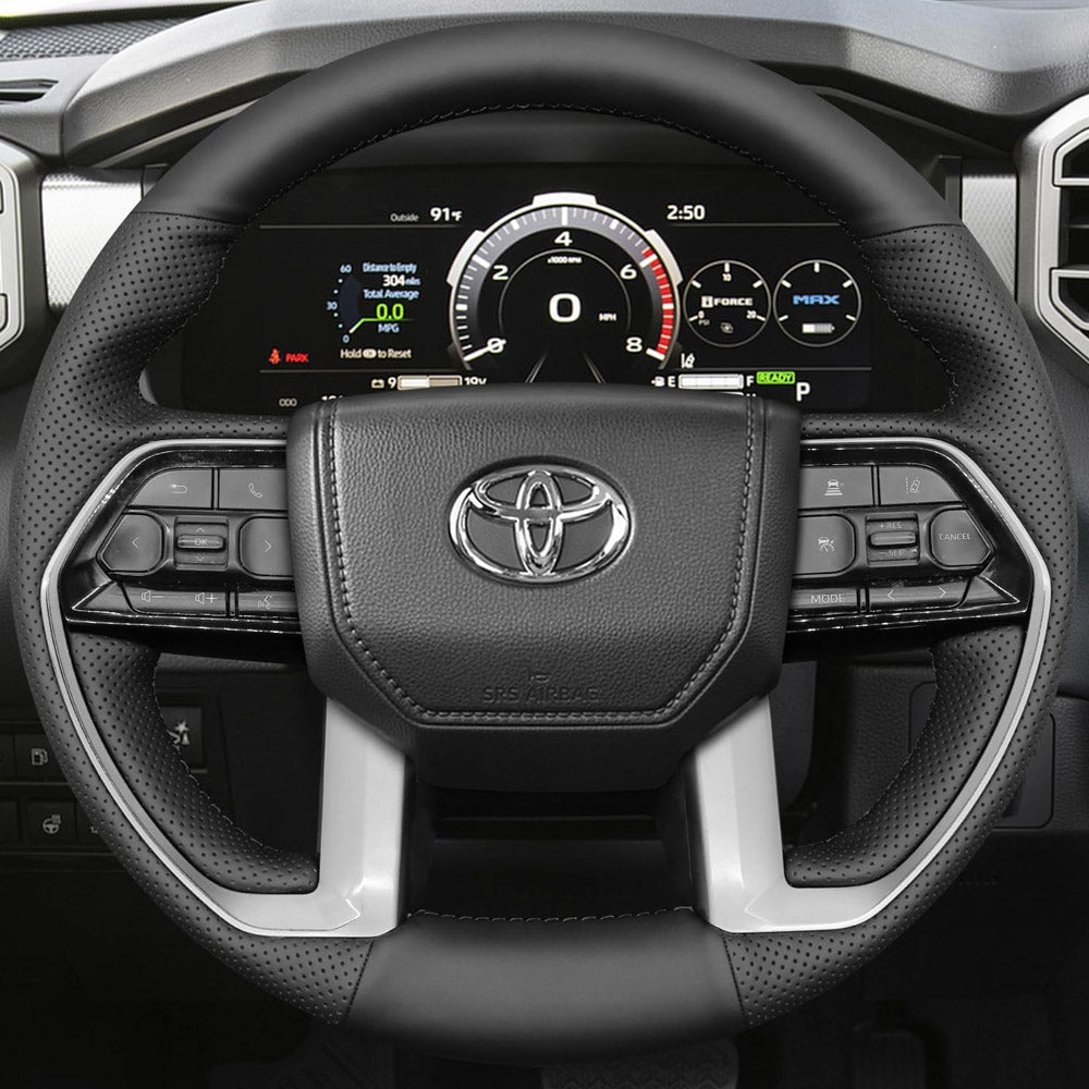 Steering Wheel Cover for Toyota Tacoma Tundra III XK70 Sequoia 4Runner 2022-2026