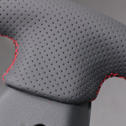 LQTENLEO Black Genuine Leather Hand-stitched for Mazda BT-50 BT50 2012-2020