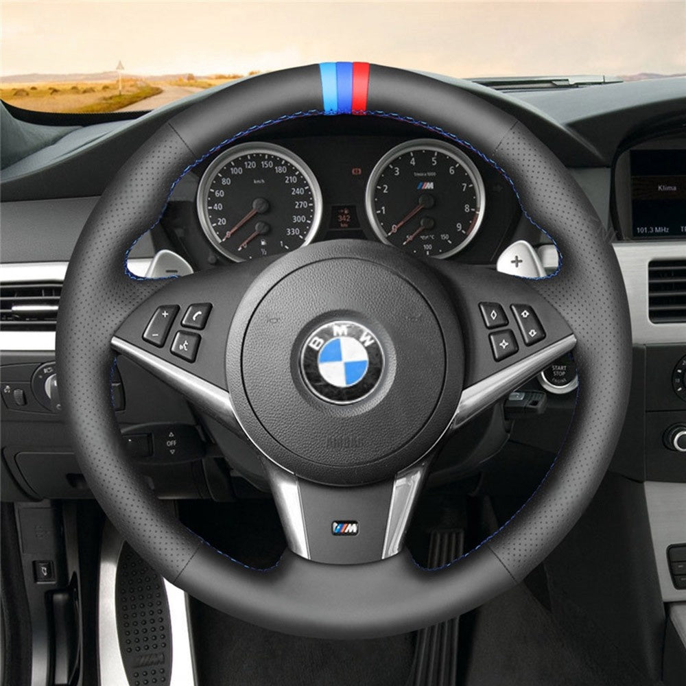 Steering Wheel Cover for BMW 5 Series E60 E61 2003-2010 6 Series E63 E64 2004-2009