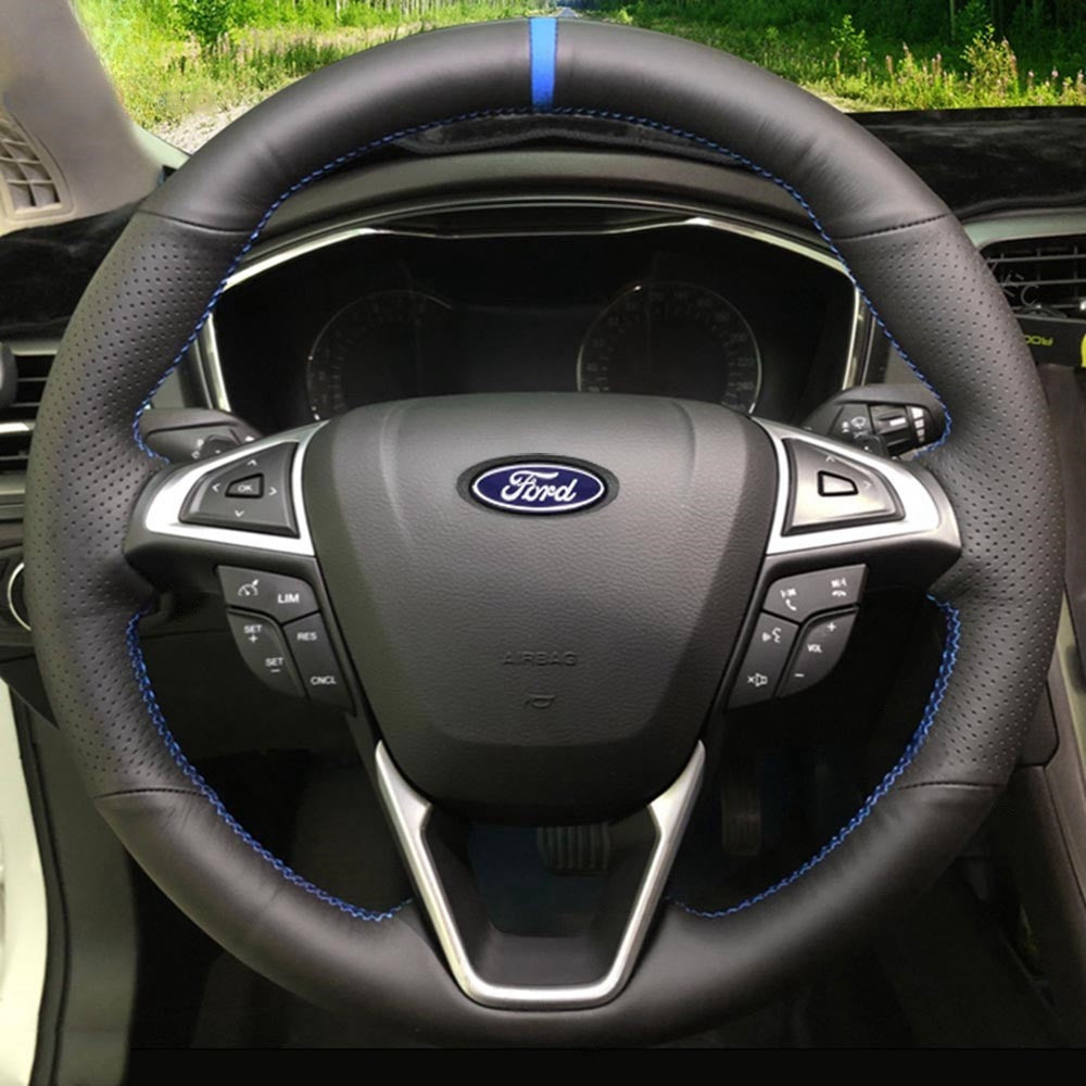 Steering Wheel Cover for Ford Edge Fusion Mondeo S-Max Edge Galaxy 2013-2024