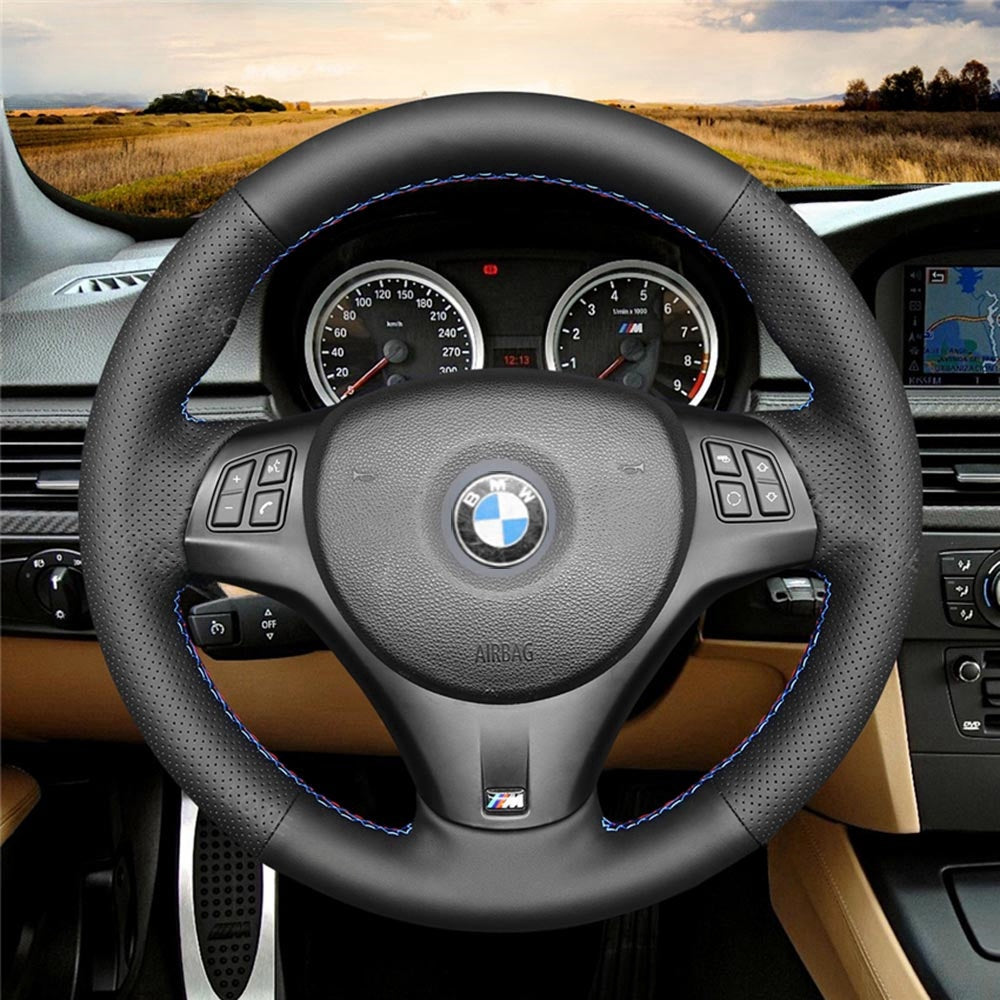 Steering Wheel Cover for BMW M Sport X1 M3 E81 E82 E84 E87 E88 E90 E91 E92 E93