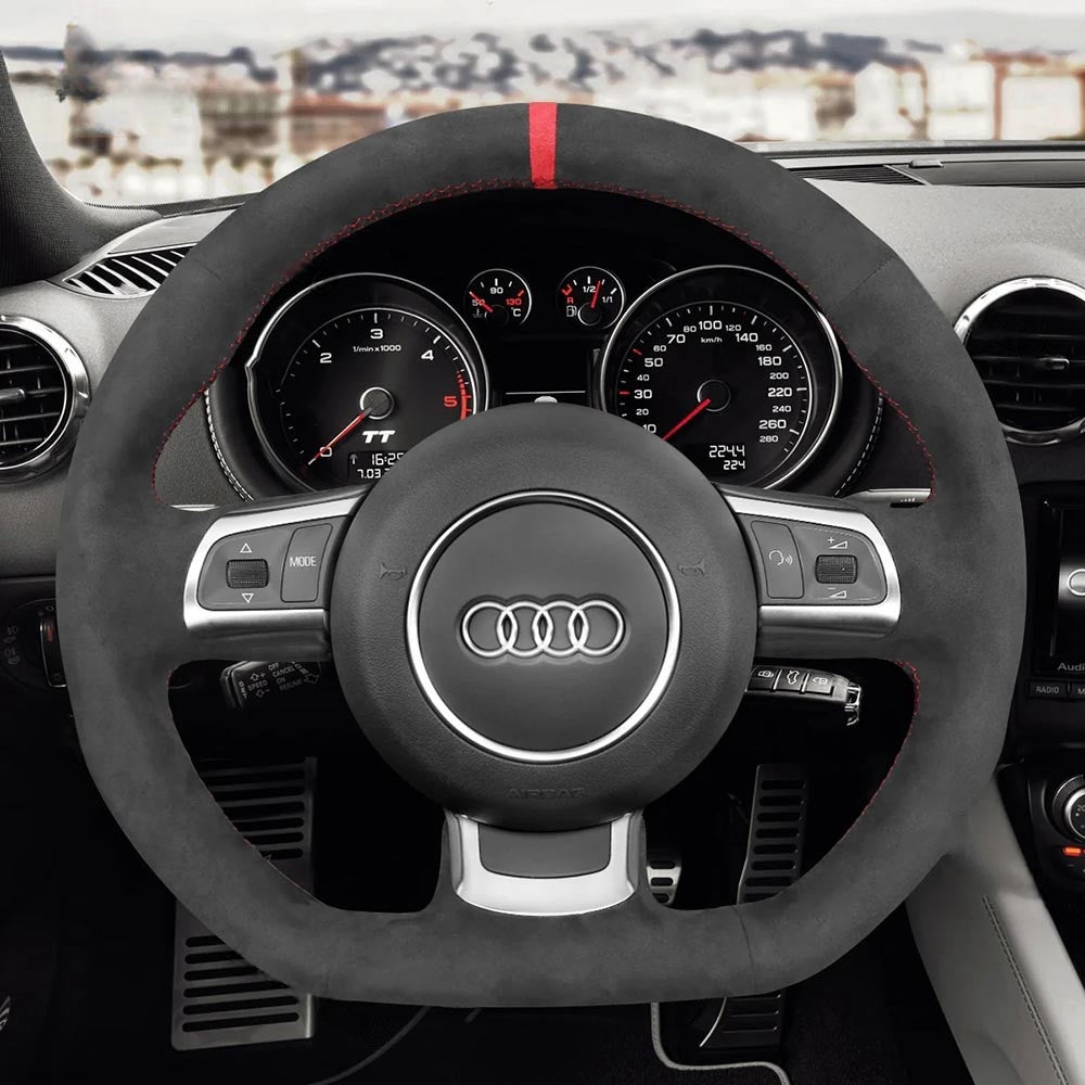 Steering Wheel Cover for Audi A2 A3 A4 A6 A8 TT S3 S4 R8 RS 4/6