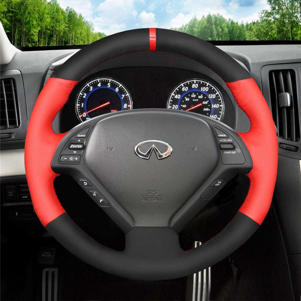 Steering Wheel Cover for Infiniti G25 G35 G37 EX30 EX35 EX37 Q40 Q60 QX50 / Nissan Skyline