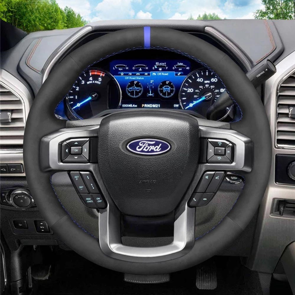 Steering Wheel Cover for Ford F-150 F150 F-250 F250 F-350 F350 F-450 F450 Expedition 2015-2023