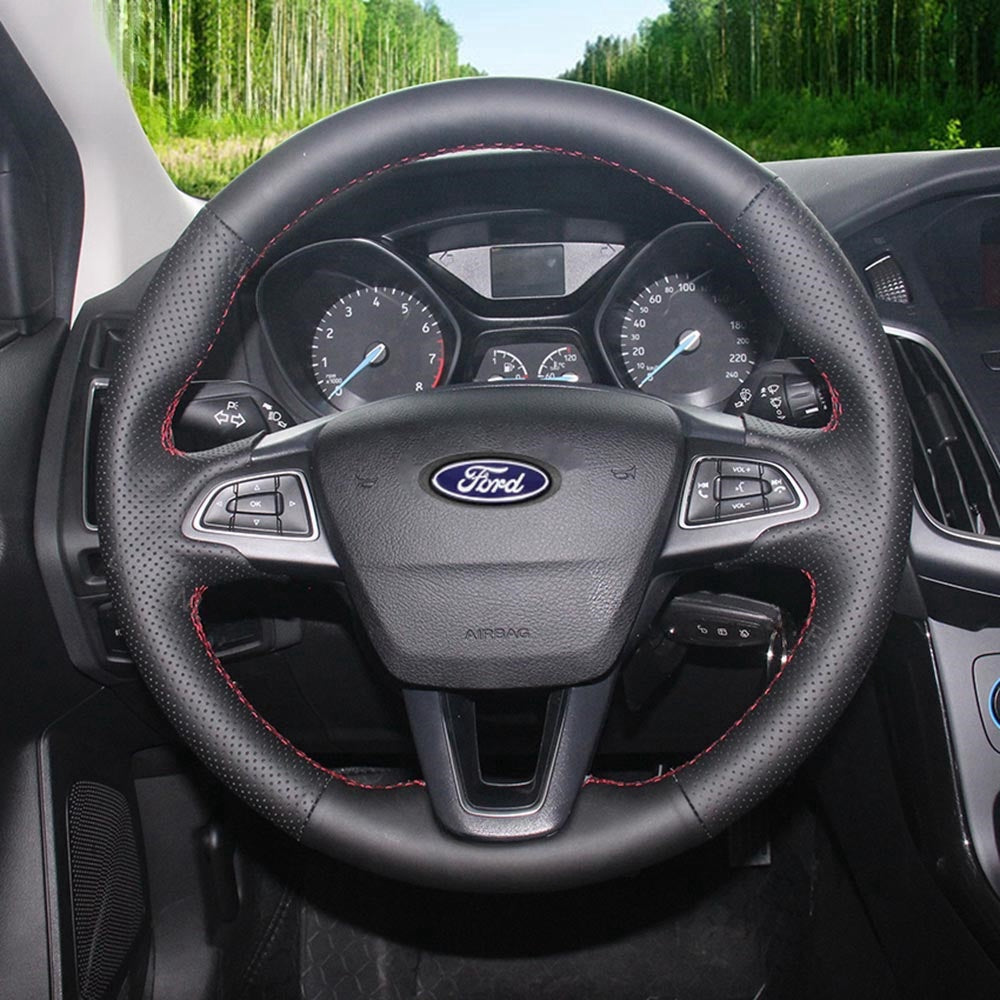 Steering Wheel Cover for Ford Focus Kuga Escape Grand C-Max Ecosport 2015-2022