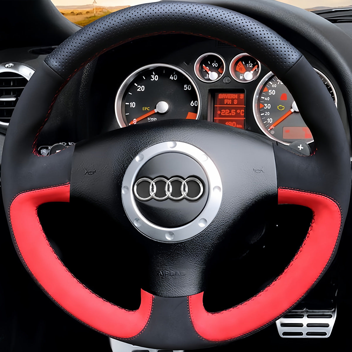 Steering Wheel Cover for Audi A3 A4 S4 TT RS 6 2000-2006