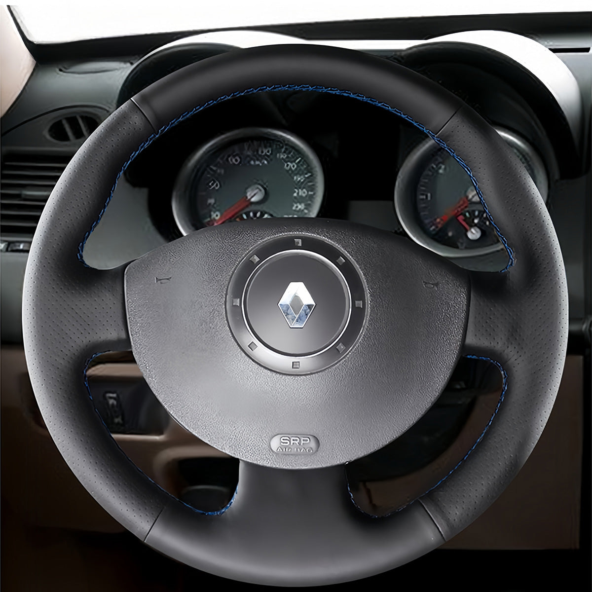 Steering Wheel Cover for Renault Megane Scenic 2 Grand Scenic Kangoo 2 2002-2013