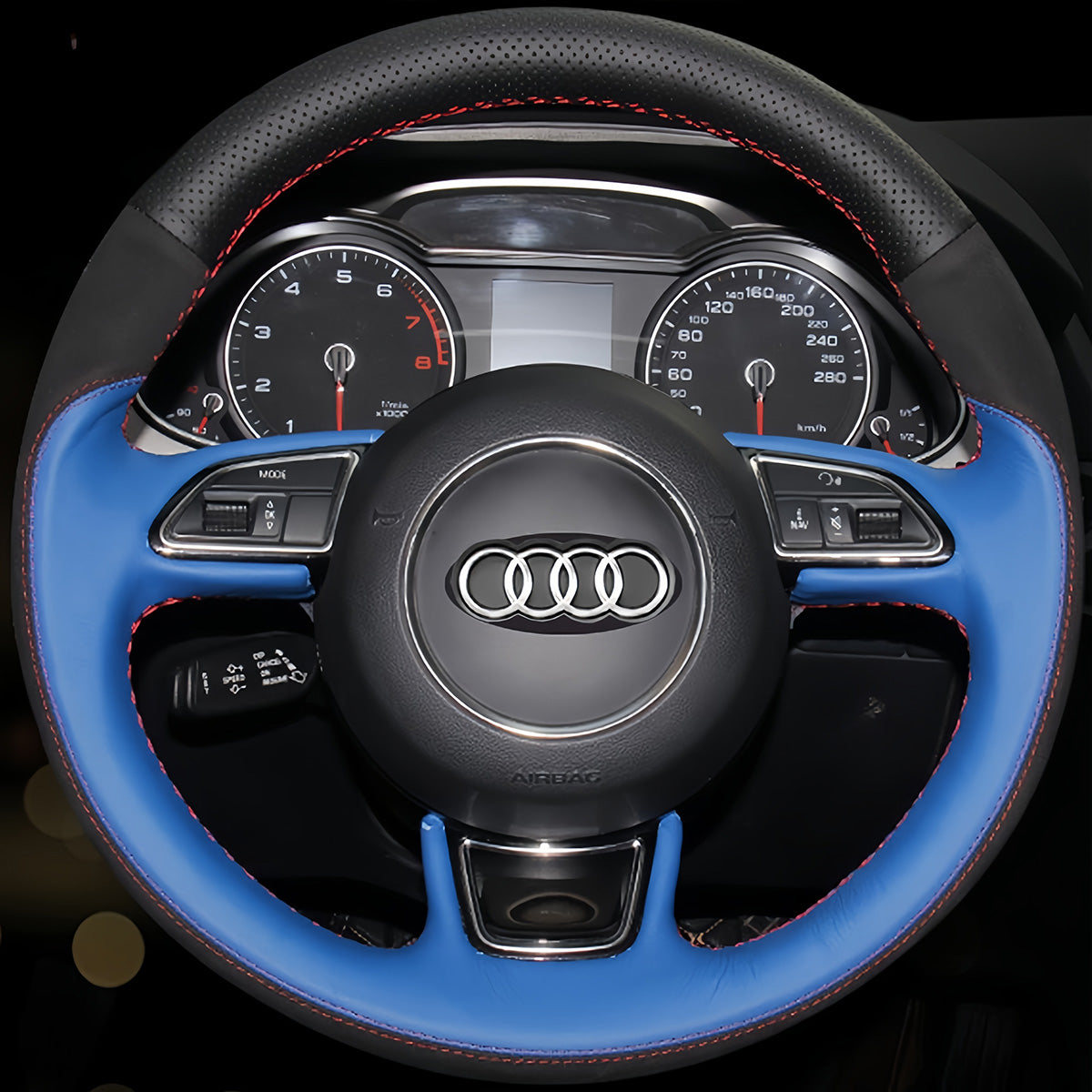 Steering Wheel Cover for Audi A3 A4 A5 A6 A7 Allroad RS S6 S7 S8